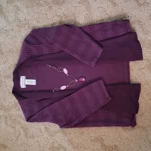 Alfred Dunner PS 2 Pc Purple Top & Slacks Set